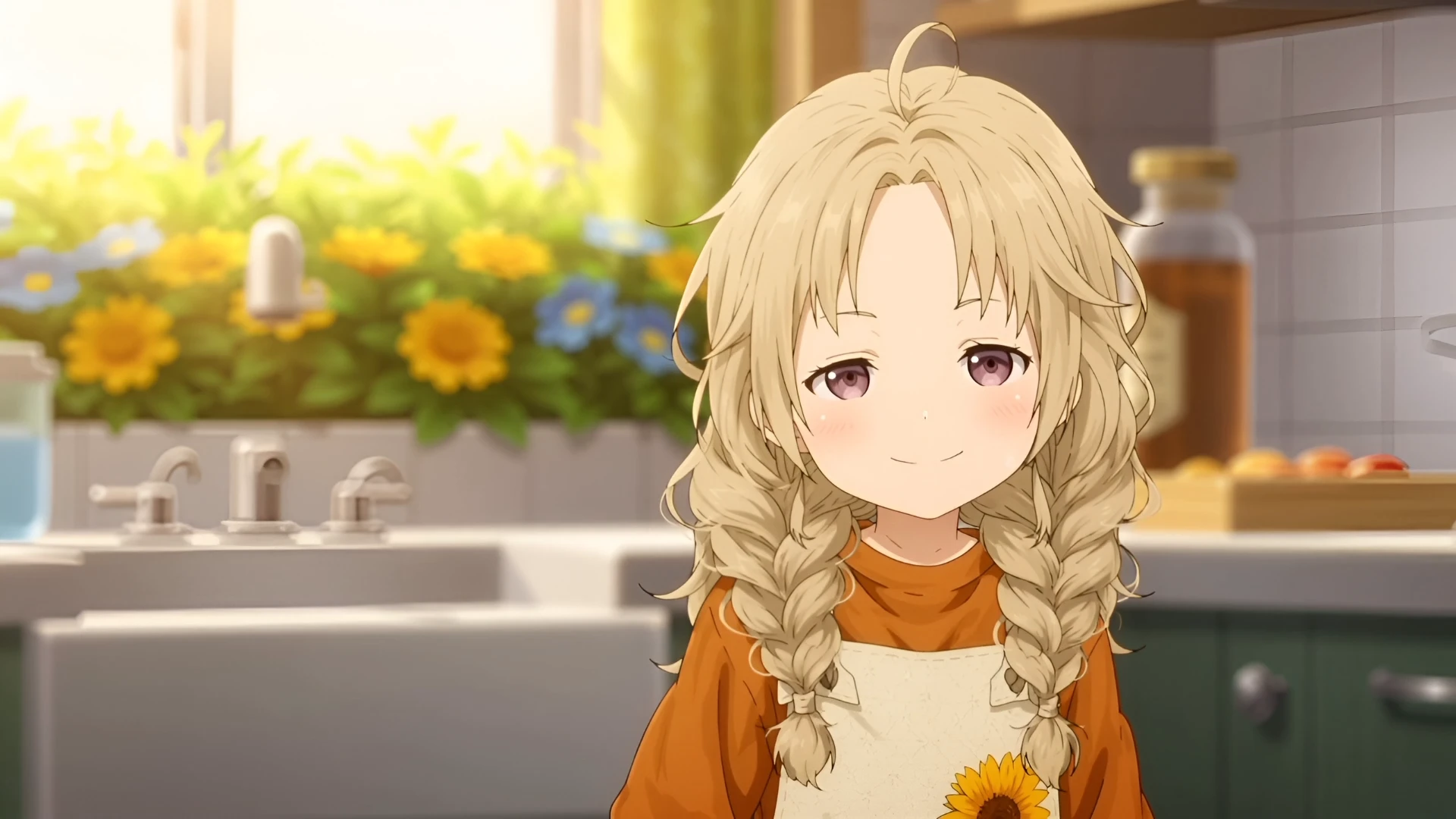 ▲  [@少女]はあごを上げ、目をさらに細め、にやりと笑みを左右非対称に広げる。自信に満ちた笑みを浮かべ、わかっているような小さなうなずきをする。