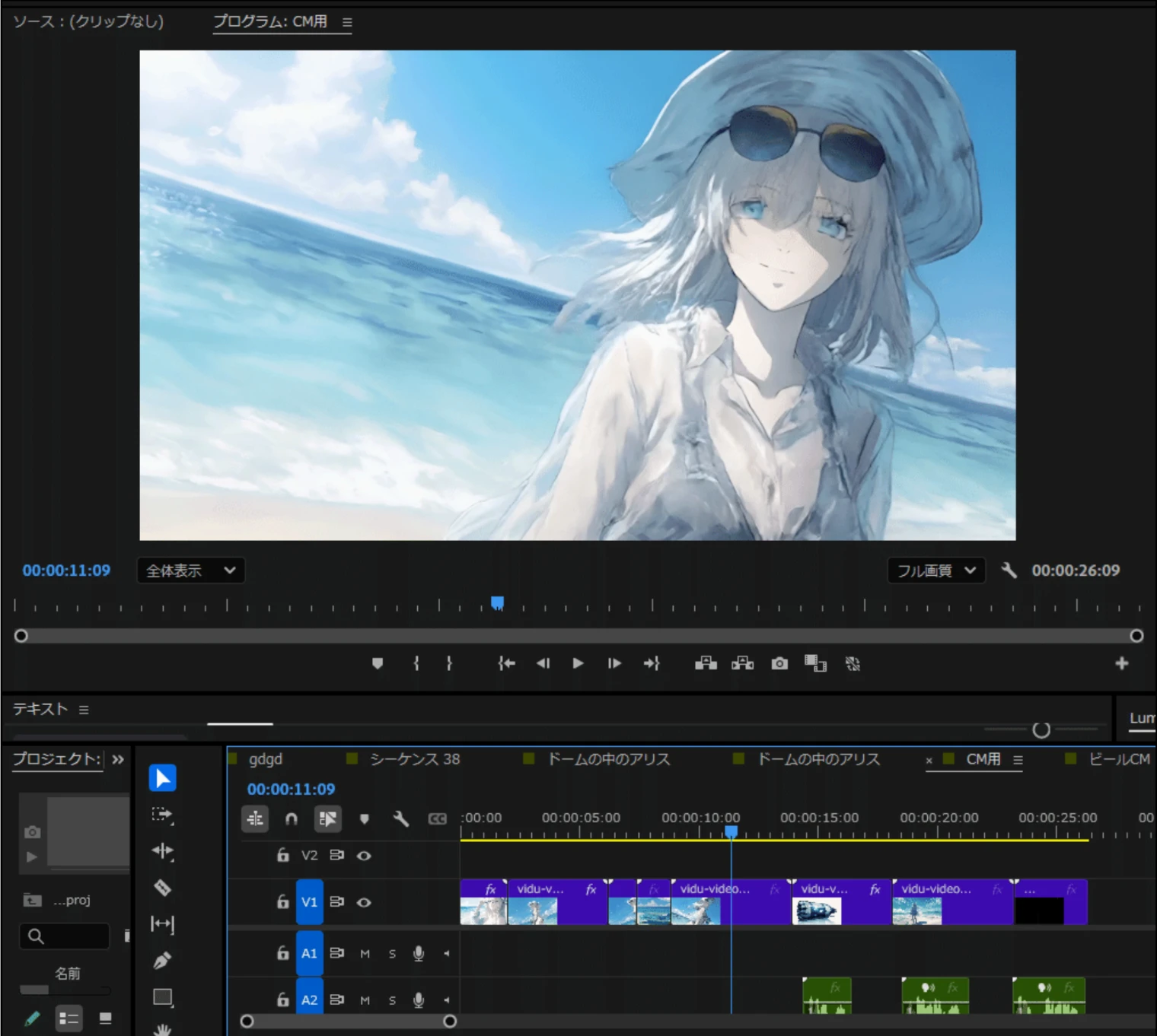 素組はpremireで行います。