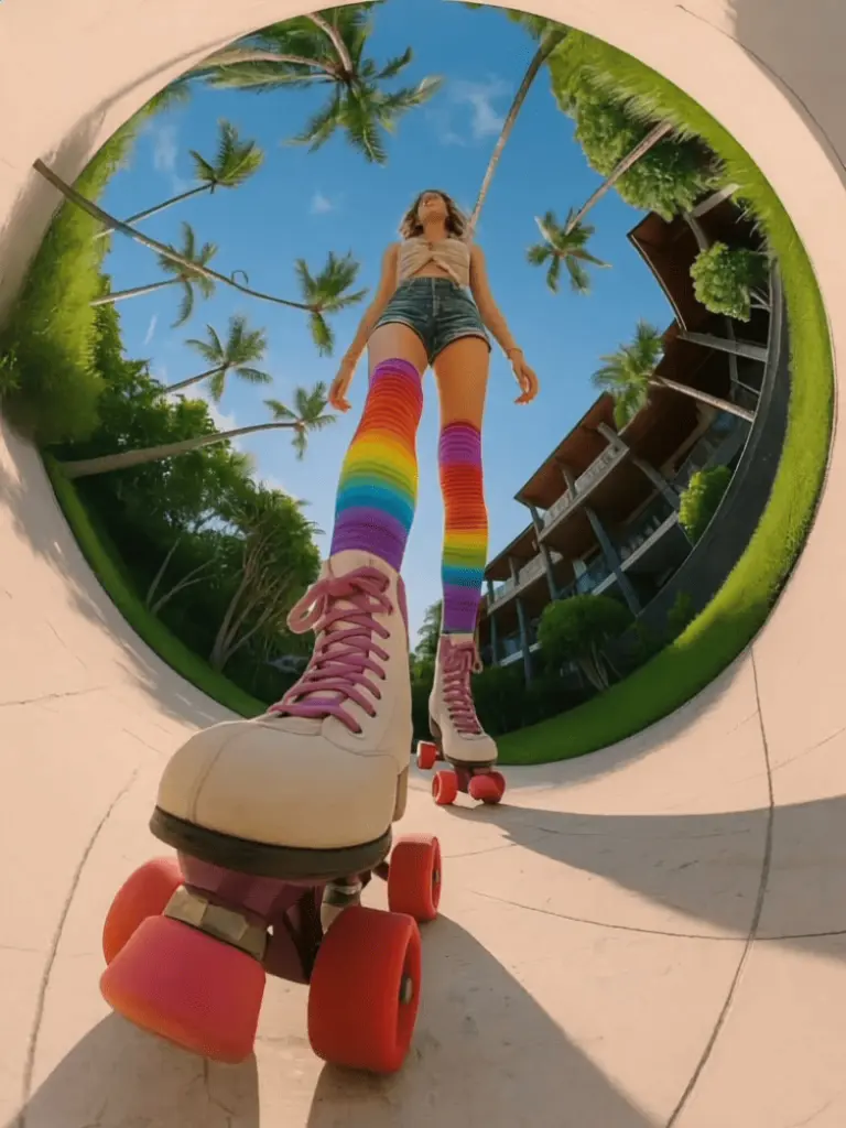 AI Fisheye Walk Video Generator