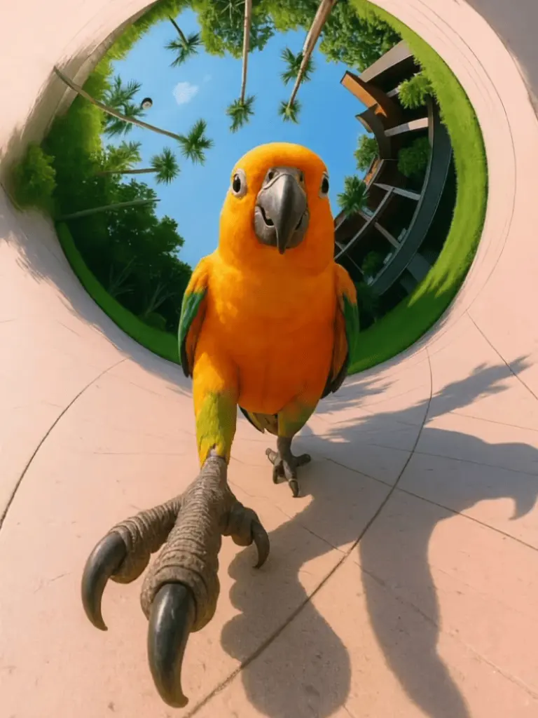 Animal Fisheye Walk Video Generator